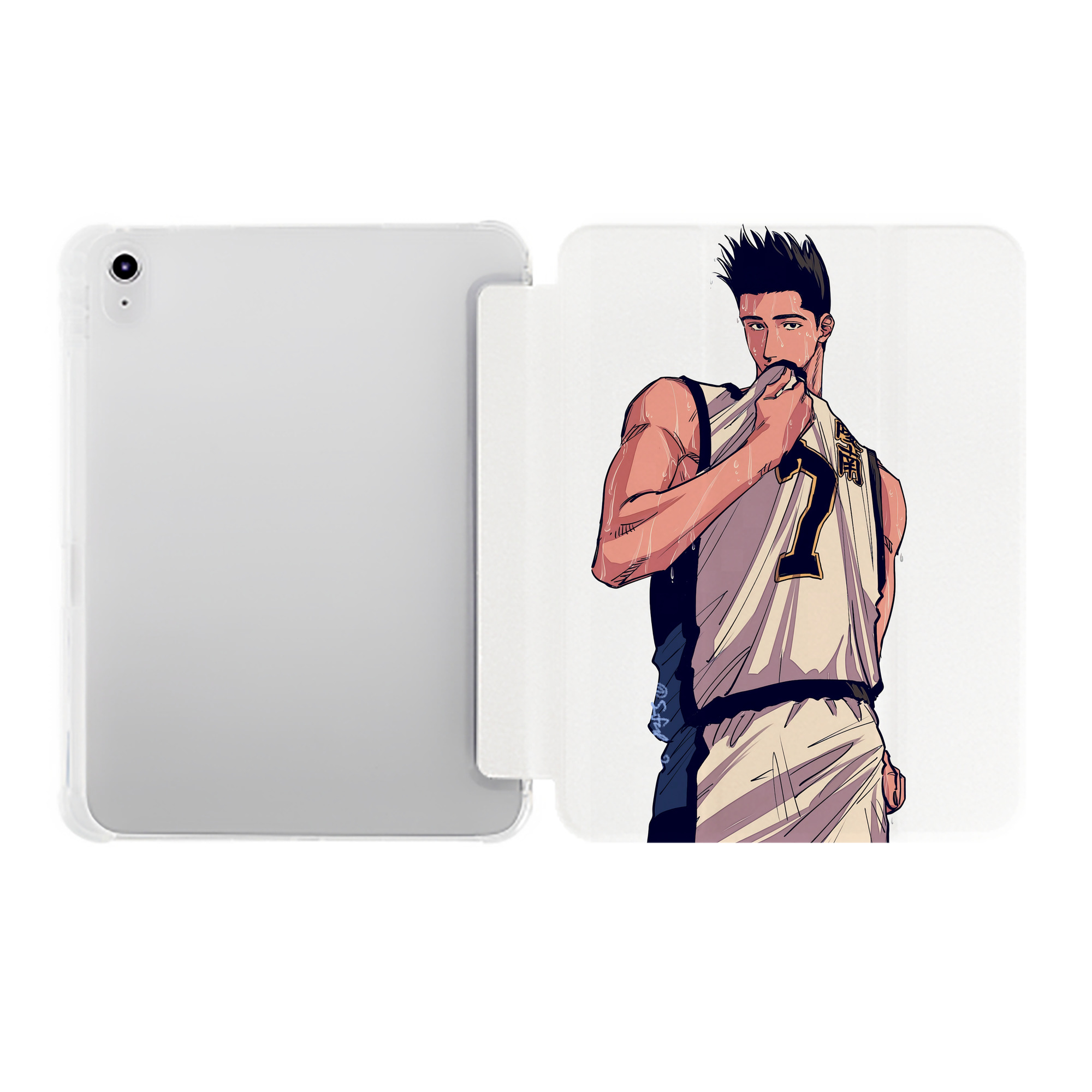 （画像用） SLAM DUNK／スラムダンク IPad ケース ペン収納付き 三つ折りスタンド PUレザー×シリコン 対応機種9.5/10.5/10.9インチ